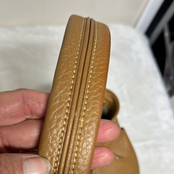 Maxx New York Tan Hobo Shoulder Bag with Gold Hardware - Picture 6 of 14